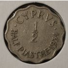 Кипр 1/2 пиастра, 1934