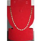 Зеленые, пластиковые бусы, двойная длина 21 см.