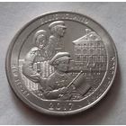 25 центов, квотер США, остров Эллис, P D (штат Нью-Джерси)