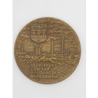 Памятная бронзовая настольная медаль. "650 лет со дня основания Влоцлавека". Польша 1989. м