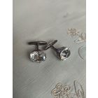 Запонки 875 СССР горный хрусталь