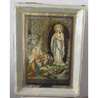 Все лоты с рубля.Икона католическая,явление Девы Марии в Лурде. Литография.19 в.-нач.20-го.в.в.