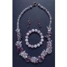 Бусы серьги браслет Аметист бижутерия