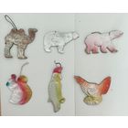Елочные игрушки картонаж СССР цена за все К.6
