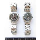 Все лоты с рубля.Часы хронограф Swatch IRONY AG 1998 Chronograph Quartz ,винтаж,цена за пару.