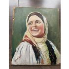 Портрет девушки (С Запорожья?) 35х29 см к/м
