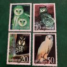 Китай 1995. Фауна. Птицы. Совы. Полная серия