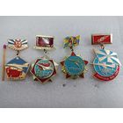 Набор знаков. 290 ОДРАП. Зябровка. 30, 40, 50 лет. Отдельный Дальний Разведывательный Авиационный полк