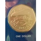 26. Распродажа. Барбадос 1 доллар 1974 г. Редкая!!! Тираж 3 708! Из набора. ВUNC!