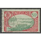 Французский Нигер. Лодка на реке Нигер. 1926г. Mi#42.