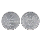 Республика Польша. 2 гроша 1949. UNC. Редкая.