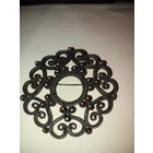 Круглая брошь металл, зернь.