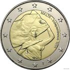2 евро 2014 Мальта 50 лет Независимости UNC из ролла