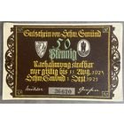 Нотгельд 50 пфеннигов 1921 год. Гмюнд. Веймарская республика.