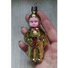 Елочные игрушки, стекло, ребенок, малыш с погремушкой