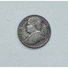 ПАПСКАЯ ОБЛАСТЬ  20 байокки 1865 г.