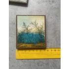 Картина миниатюра масло времен СССР. Пейзаж. ГДР