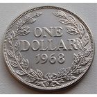Либерия. 1 доллар 1968 год КМ#18а2  Тираж: 1.000.000 шт