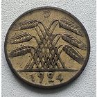 Германия 5 рейхспфеннигов, 1924 D 3-14-6
