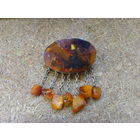 Брошь . Янтарь СССР