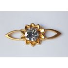 Брошь СССР. Клеймо. Кристалл