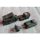 Детские литые игрушки СССР серии Военная техника набор из 4 шт.