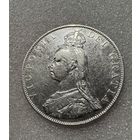 С рубля без мц! 2 флорина 1887 Великобритания - нечастая! крупное серебро