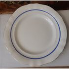 Блюдо большое (Тарелка 35 см) с Синей Каёмочкой. Конаково, СССР