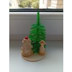 Новогодняя игрушка СССР "Дед Мороз и Снегурочка"