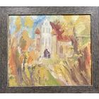 Матиевич О.Н. Пейзаж, картон, масло. Размер 35х39 см.