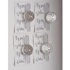 Православные святые:4 монеты по 10 рублей,Великомученик Пантелеймон, Серафим Саровский,Сергий Радонежский, Ефросинья Полоцкая.