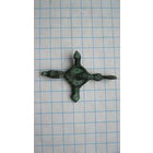 Крестик нательный. Бронза, литье.