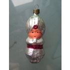 Игрушка ёлочная Маленький Мук (Факир), стекло. СССР