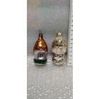 Ёлочные игрушки в реставрацию. Домик и собачка. 23