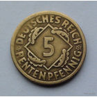 Германия 5 рентенпфеннигов, 1924 J