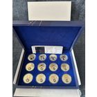 Комплект памятных монет Знаки зодиака. 2013. Рак, Лев, Дева, Весы, Скорпион, Стрелец, Козерог, Водолей,  Рыбы, Овен, Телец, Близнецы. Зодиаки. Гороскоп.