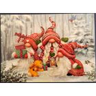 Рождественские гномы с кроликом. Макико. Белорусь. 2022 г.