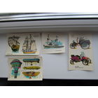 Переводные картинки, "переснимки", ГДР, корабли, дирижабли, авто