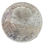 5 марок 1969 G 150 лет со дня рождения Теодора Фонтане! Штемпель! Серебро 11.2 грамма 625 пробы! ВОЗМОЖЕН ОБМЕН!