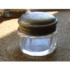 Старинная солонка . Бронза, стекло