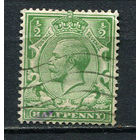 Великобритания - 1924/1928 - Король Георг V 1/2Р - [Mi.154x] - 1 марка. Гашеная.  (Лот 25Gh)-T2P52