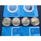 История белорусской железной дороги. Поезда. 2 рубля x4 монеты! ОБМЕН!