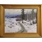Азгур Г.Г;30/40см;1954г;"Зимняя дорожка";к/м