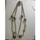 Бусы под серебро . Распродажа винтажный бижутерии с рубля !