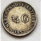 Нидерландские Антильские острова 1/4 гульдена, 1957 1-1-5