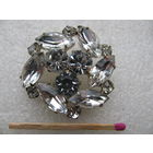 Брошка ЧССР с прозрачными "камнями" 2