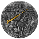 Ниуэ 5 долларов 2023г. "Роман о трех королевствах: Чжан Фэй". Монета в капсуле; деревянном подарочном футляре; номерной сертификат; коробка. СЕРЕБРО 62,20гр.(2 oz).