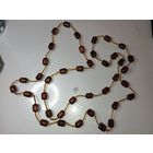 Бусы из бисера и дерева с рубля .