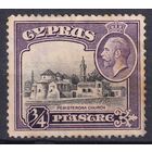 261a.BrK. Великобритания. Колонии. Кипр. Георг V. Местные мотивы. 1934 г. 3/4Pia. Mi.#120.