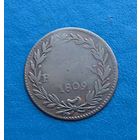 Швейцария 1/2 батцена 1809г.